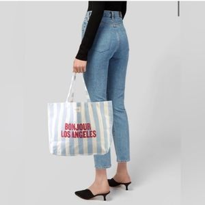 NWOT Sezane Limited Edition Bonjour Los Angeles tote bag